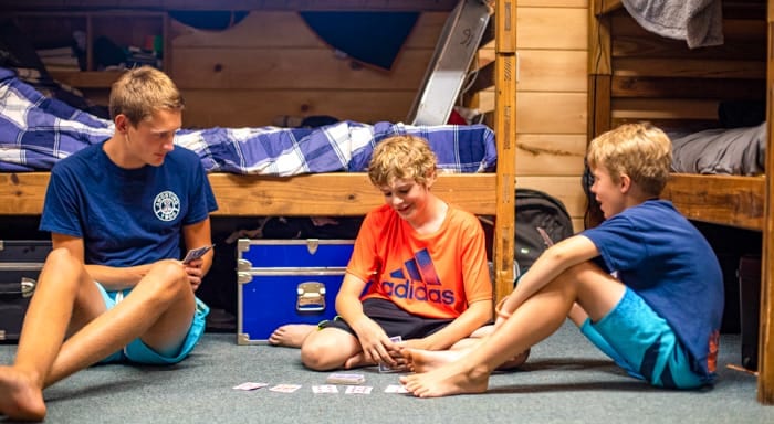 counselor campers playing cards 2