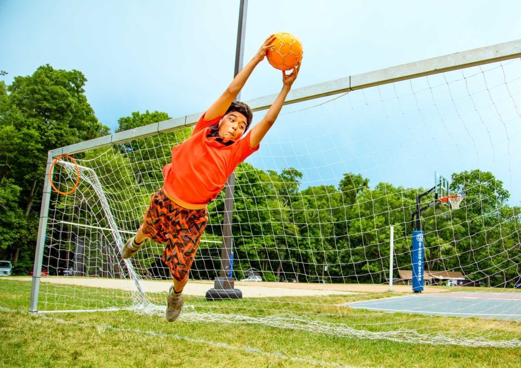 soccer goalie jump